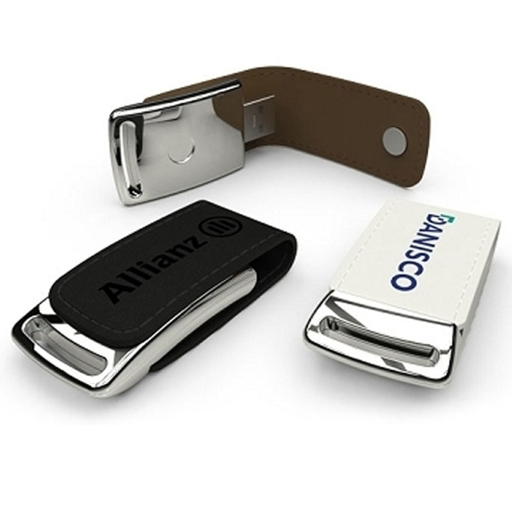 Pen Drive em Couro Mod. 4 Personalizado