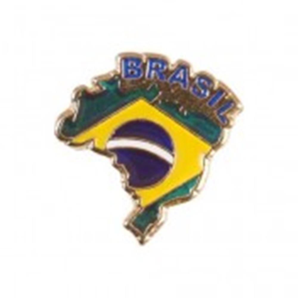 Pin Fundido Dourado Bandeira Personalizado