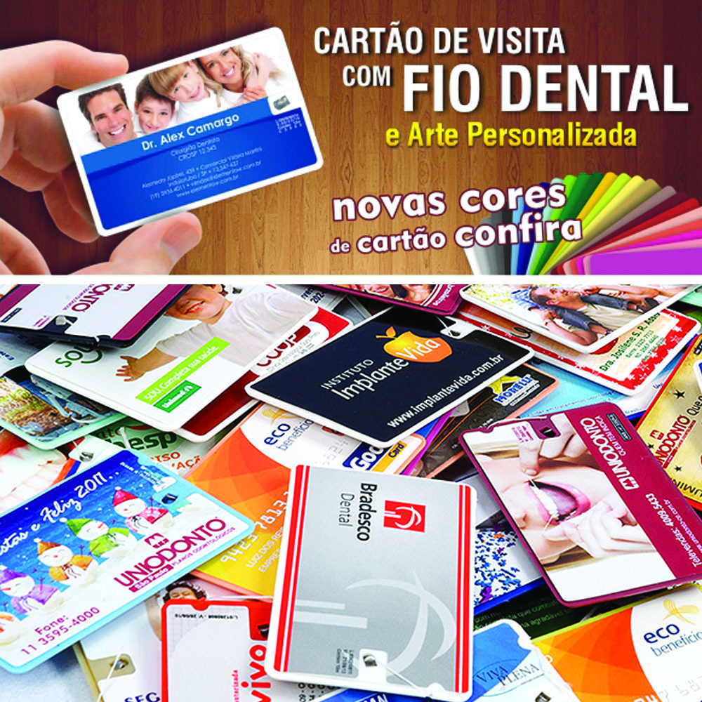 Cartão com Fio Dental Personalizado