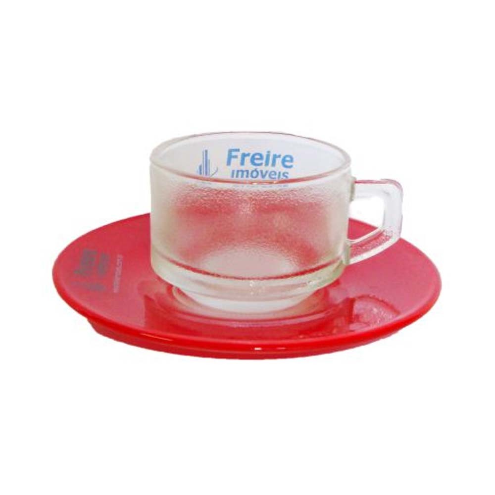Xícara Café Protel Vidro, personalizada