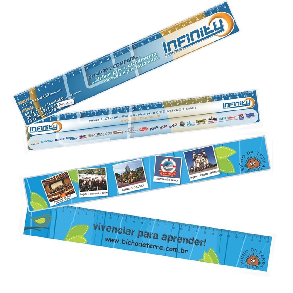 Régua 30cm Personalizada