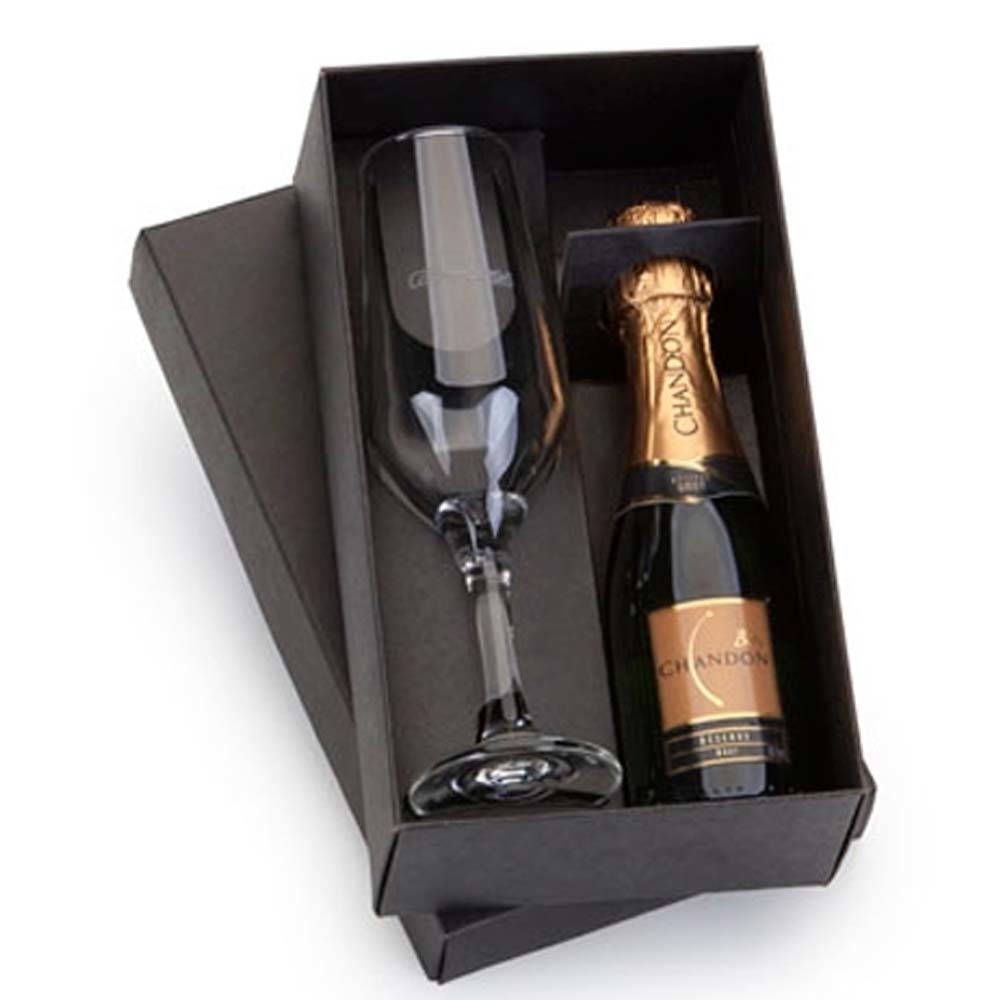 Kit Champagne com uma taça personalizada