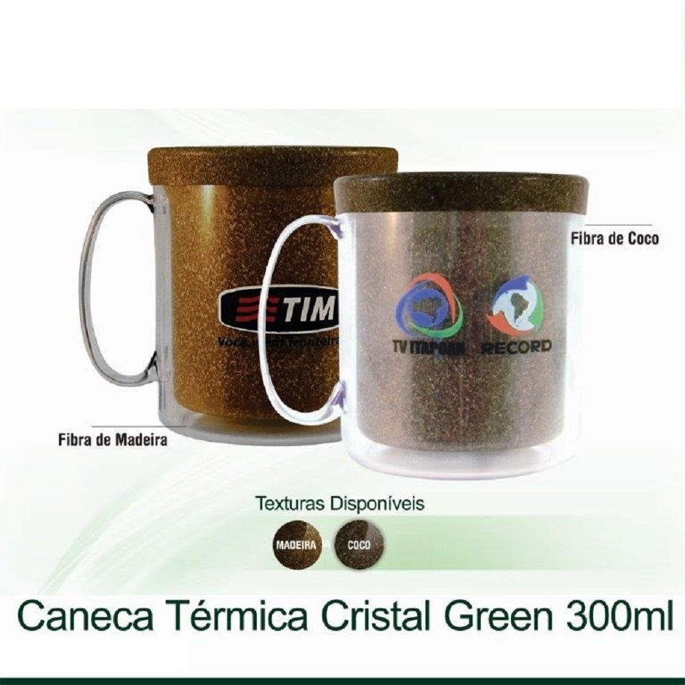 Caneca Térmica em Fibra de Coco