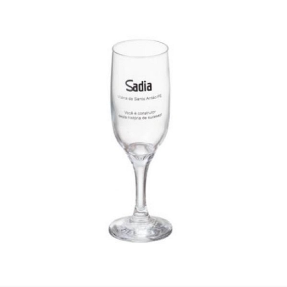 Taça Vidro Champanhe Gallant, personalizada