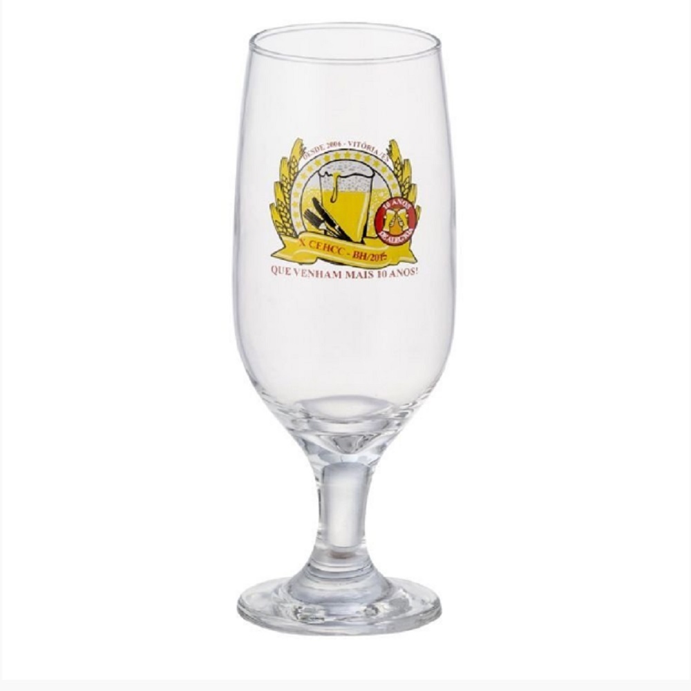 Taça Vidro Chopp Florida, personalizada