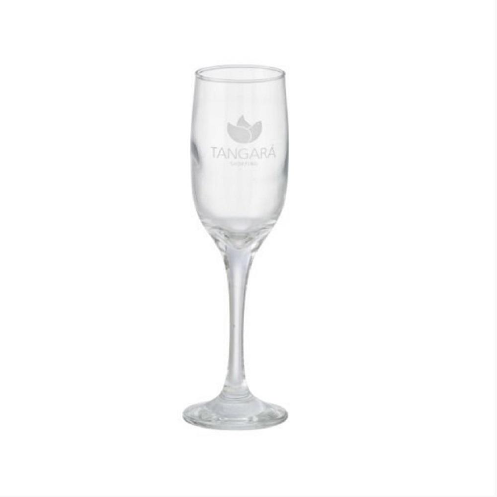 Taça Vidro Champanhe Imperatriz, personalizada