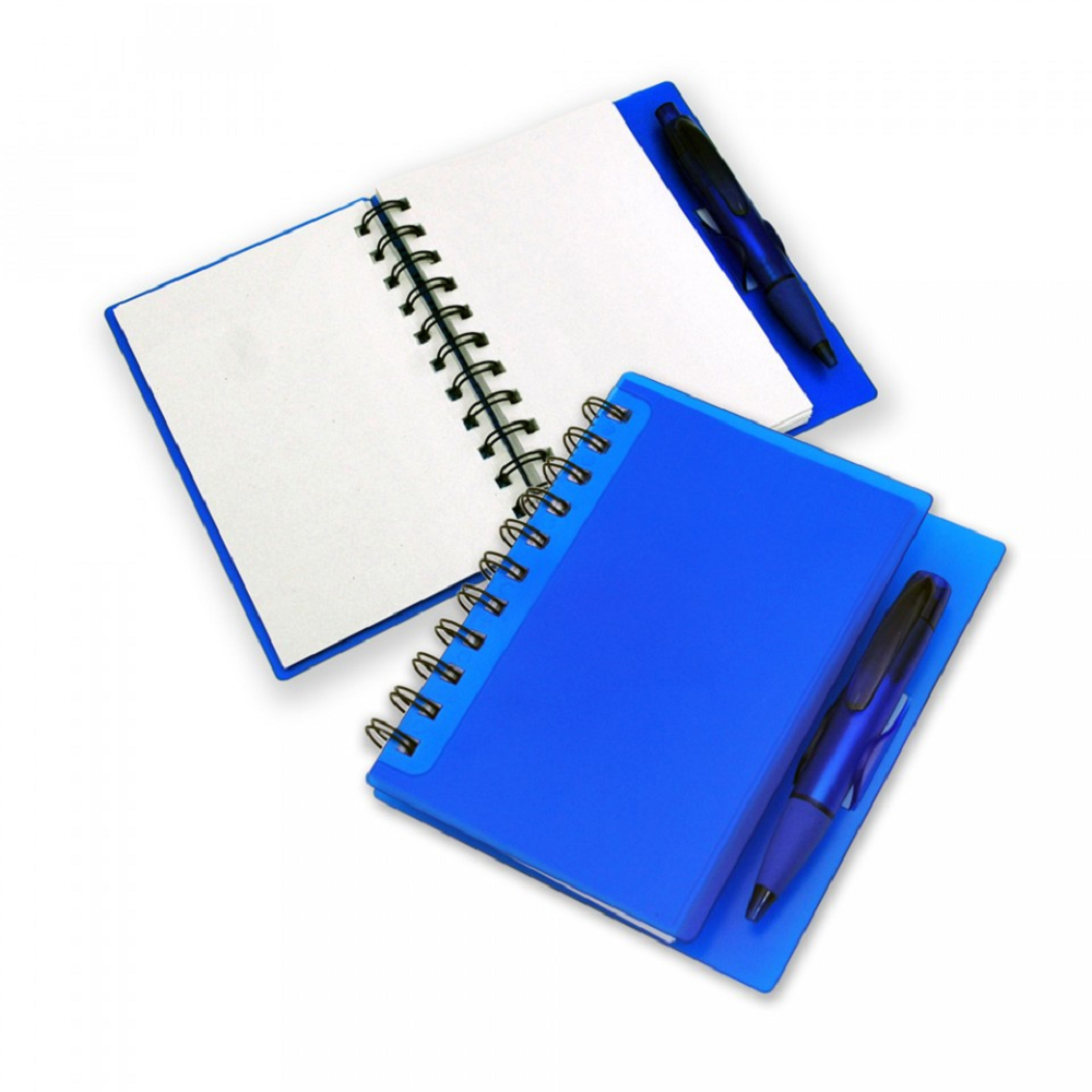 Caderneta com capa plástica personalizada