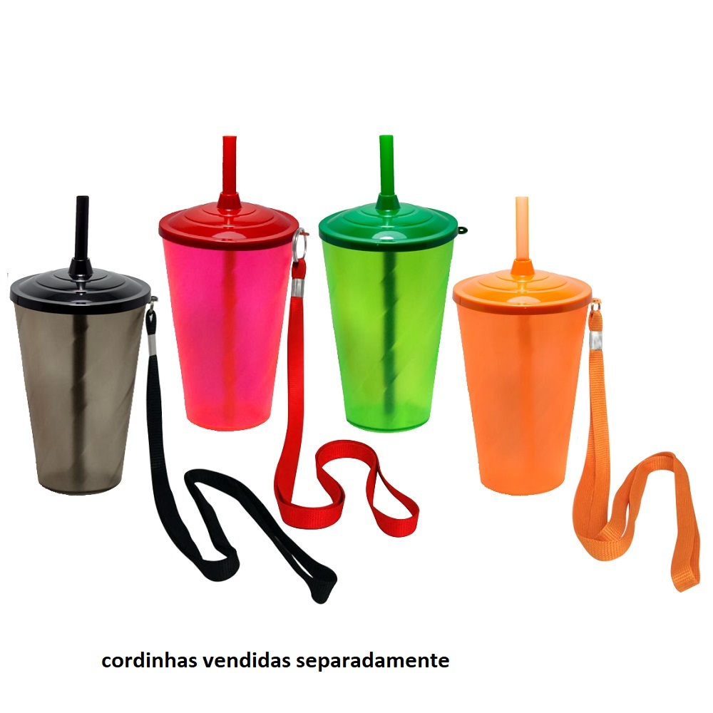 Copo Personalizado com Canudo
