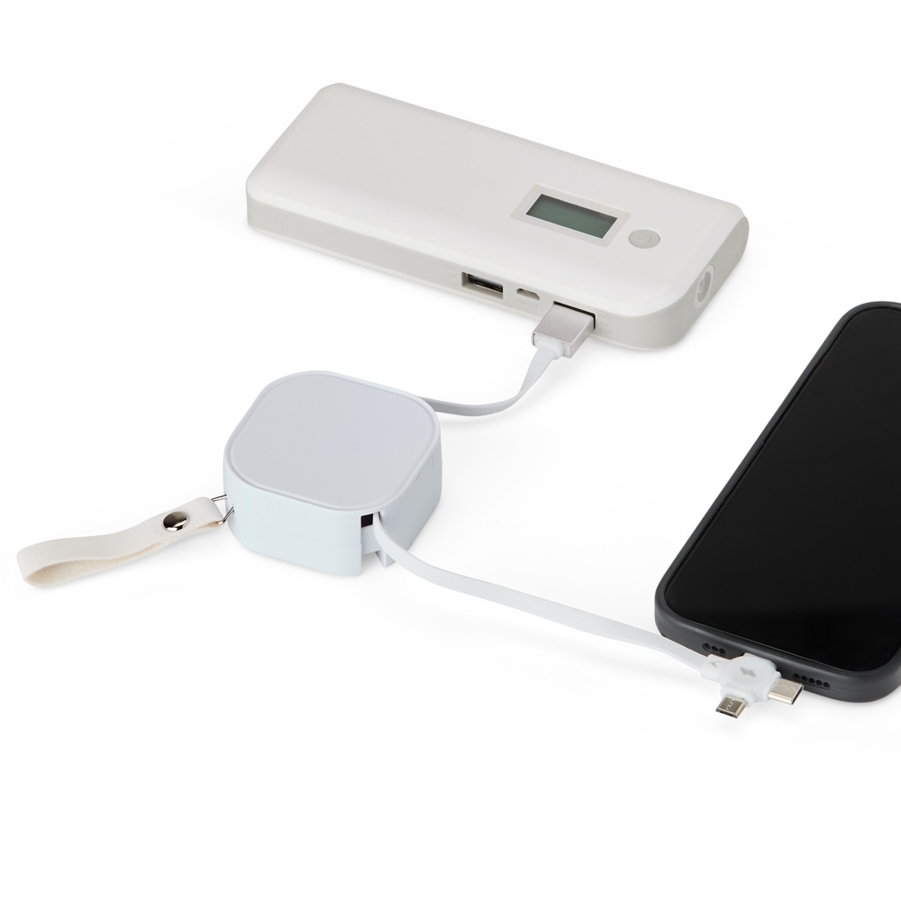 Cabo USB retrátil 4 em 1