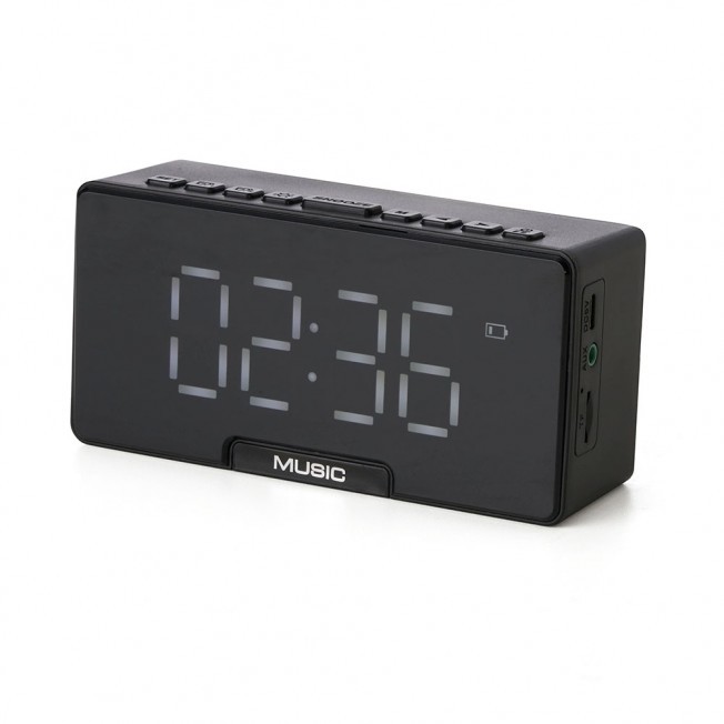 Caixa de Som com relógio Personalizada -Ref.: LP40658