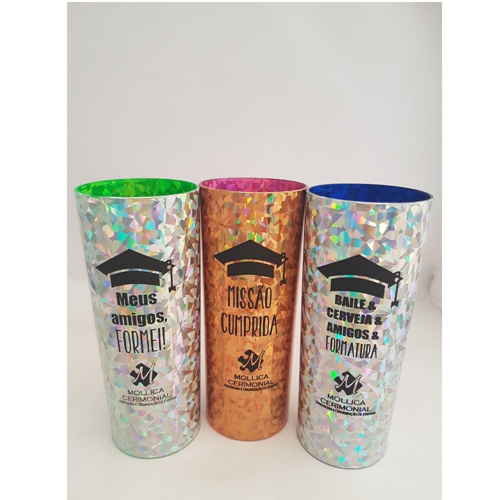 Copo Long Drink Holográfico