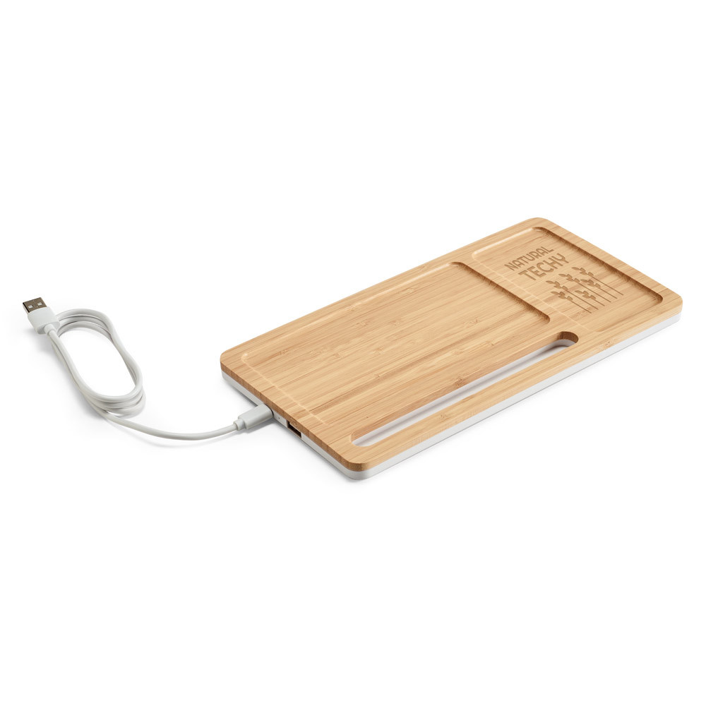 Carregador Organizador em Bambu
