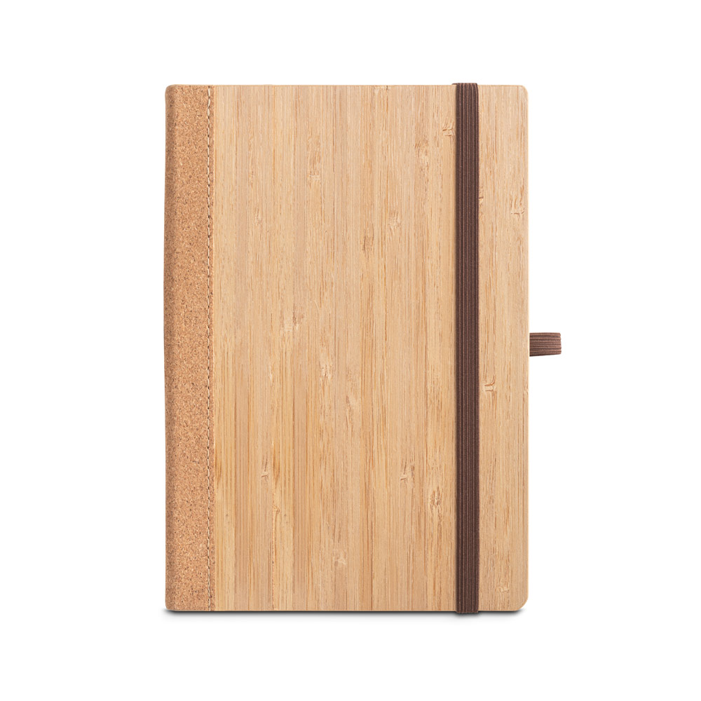 Caderno A5 de Bambu e Cortiça