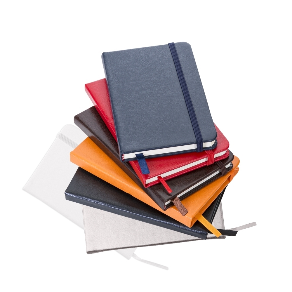 Bloco de anotações tipo Moleskine