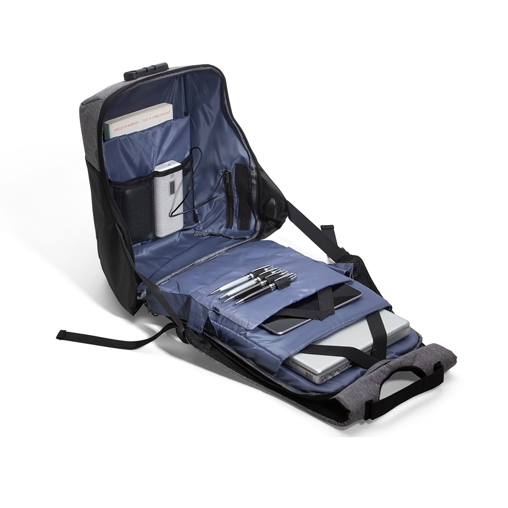 Mochila Antifurto USB com Segredo